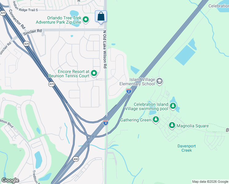 map of restaurants, bars, coffee shops, grocery stores, and more near 7448 Marker Avenue in Kissimmee