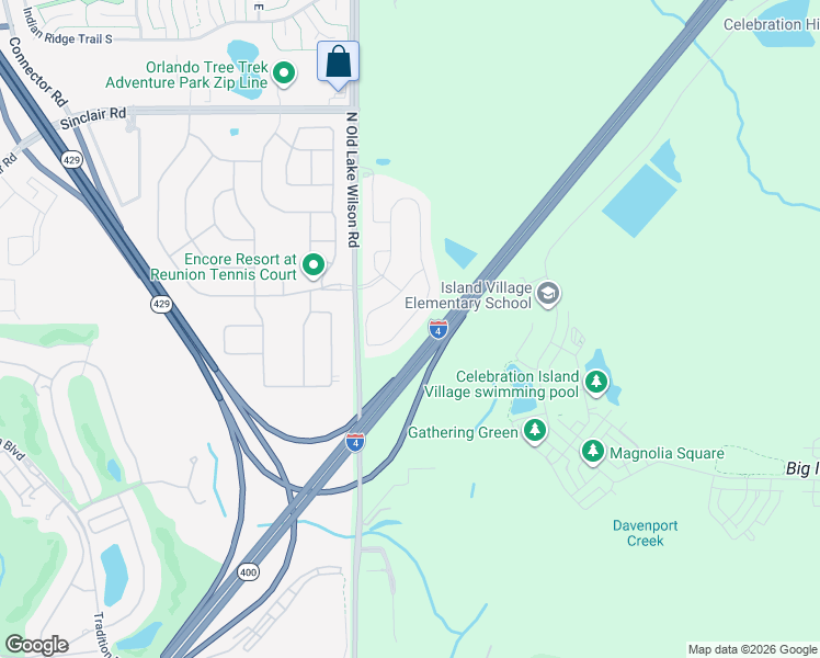 map of restaurants, bars, coffee shops, grocery stores, and more near 7463 Marker Avenue in Kissimmee