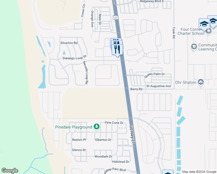 map of restaurants, bars, coffee shops, grocery stores, and more near 752 Casterton Circle in Davenport
