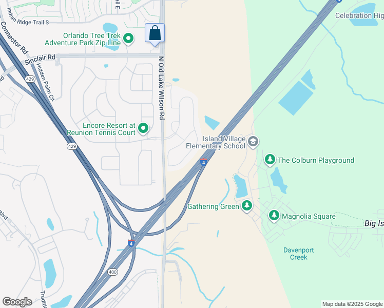 map of restaurants, bars, coffee shops, grocery stores, and more near 7463 Marker Avenue in Kissimmee