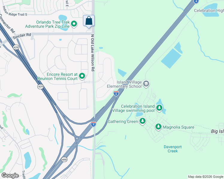 map of restaurants, bars, coffee shops, grocery stores, and more near 7463 Marker Avenue in Kissimmee