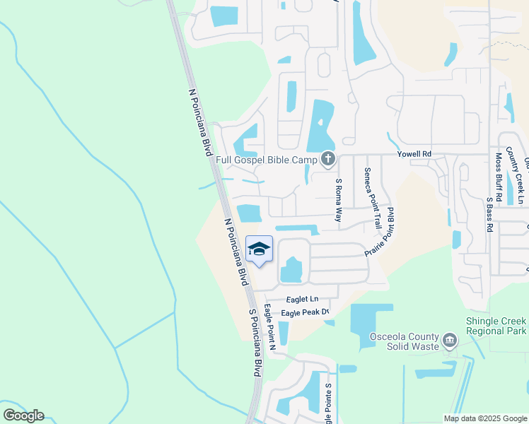 map of restaurants, bars, coffee shops, grocery stores, and more near 158 Hideaway Beach Lane in Kissimmee