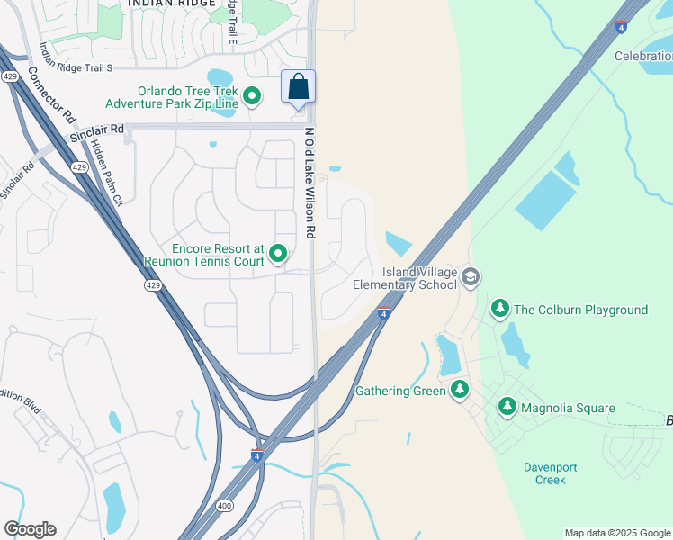 map of restaurants, bars, coffee shops, grocery stores, and more near 7586 Marker Avenue in Kissimmee