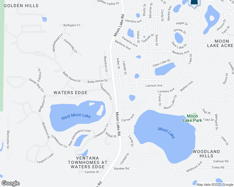 map of restaurants, bars, coffee shops, grocery stores, and more near 9130 Moon Lake Road in New Port Richey