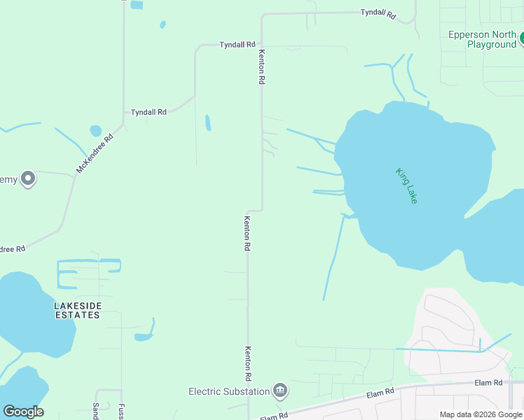 map of restaurants, bars, coffee shops, grocery stores, and more near 9799 Kenton Road in Wesley Chapel