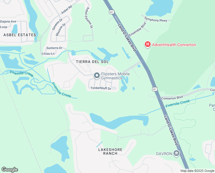 map of restaurants, bars, coffee shops, grocery stores, and more near 9114 Mirah Wind Place in Pasco County