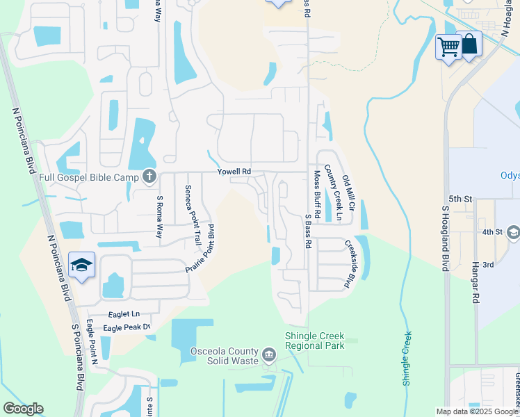 map of restaurants, bars, coffee shops, grocery stores, and more near 4529 Daisy Dr in Kissimmee