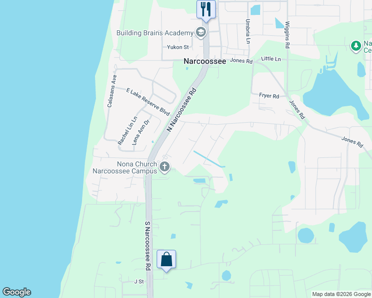 map of restaurants, bars, coffee shops, grocery stores, and more near 155 Raintree Court in St. Cloud