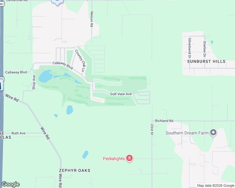 map of restaurants, bars, coffee shops, grocery stores, and more near Golf View Avenue in Dade City