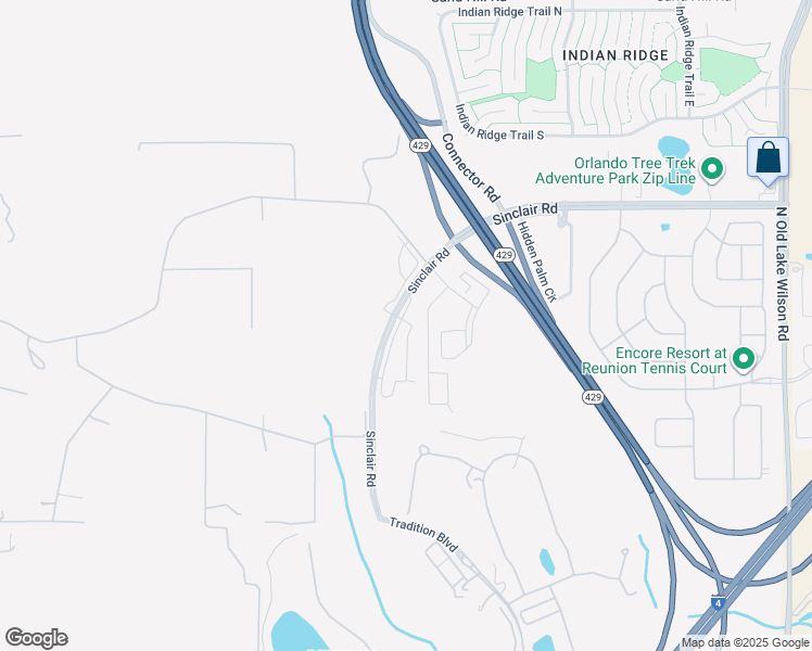 map of restaurants, bars, coffee shops, grocery stores, and more near 7995 Haven Way in Kissimmee