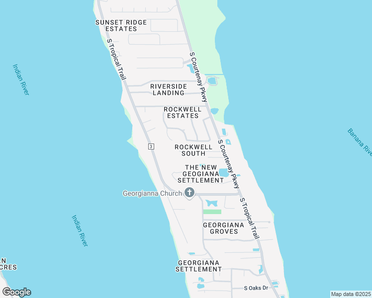 map of restaurants, bars, coffee shops, grocery stores, and more near 1202 Curry-Dell Lane in Merritt Island