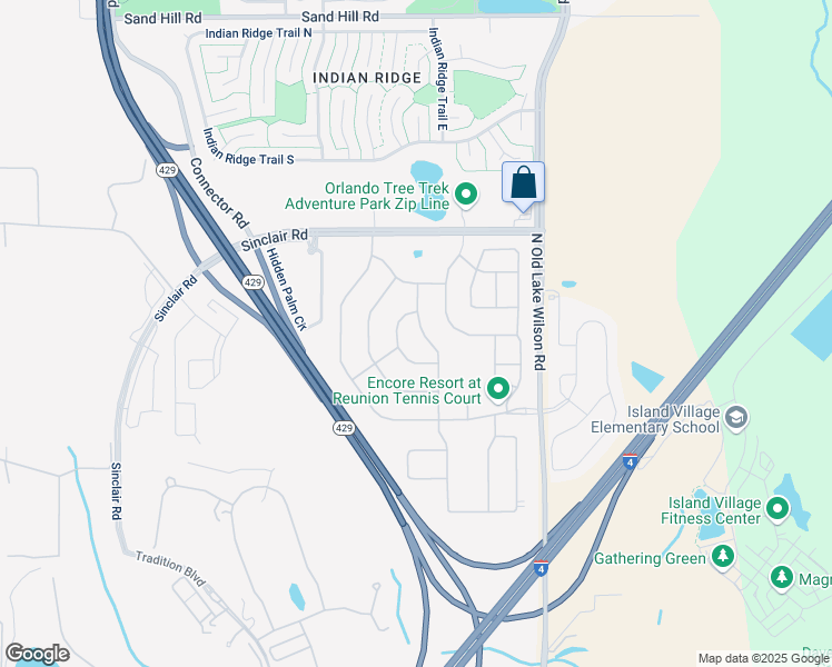 map of restaurants, bars, coffee shops, grocery stores, and more near 7739 Graben Street in Kissimmee