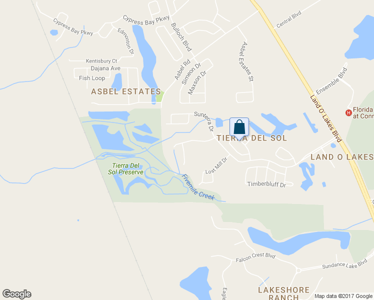 map of restaurants, bars, coffee shops, grocery stores, and more near 9246 Seeger Lane in Pasco County