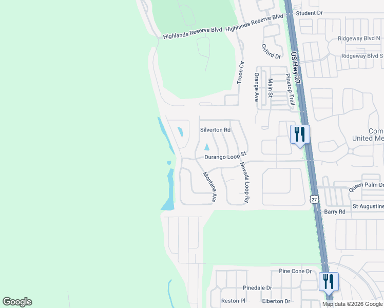 map of restaurants, bars, coffee shops, grocery stores, and more near 119 Steamboat Boulevard in Davenport
