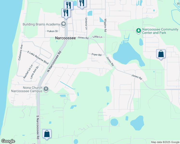 map of restaurants, bars, coffee shops, grocery stores, and more near 5130 Countryside Court in St. Cloud