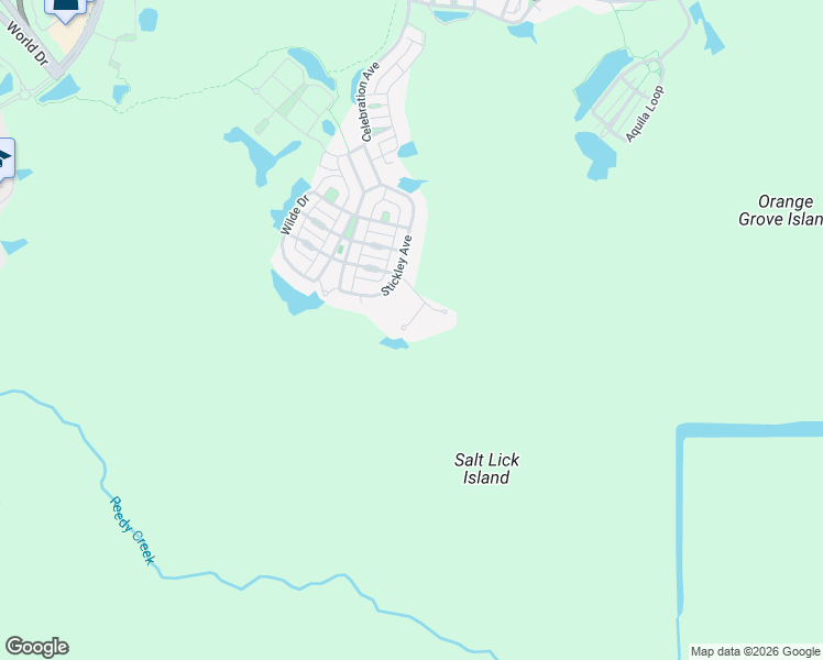 map of restaurants, bars, coffee shops, grocery stores, and more near 1506 Hubbard Court in Celebration