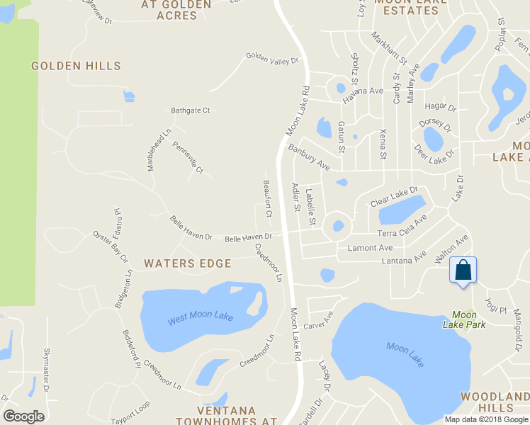 map of restaurants, bars, coffee shops, grocery stores, and more near 9323 Beaufort Court in New Port Richey