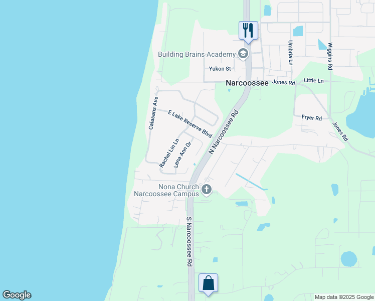 map of restaurants, bars, coffee shops, grocery stores, and more near 109 Lena Ann Dr in St Cloud