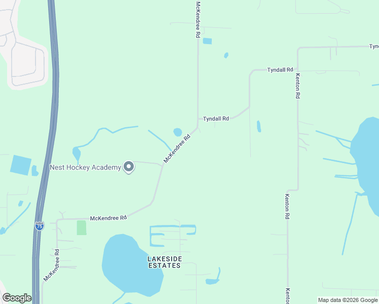 map of restaurants, bars, coffee shops, grocery stores, and more near 9432 McKendree Road in Wesley Chapel