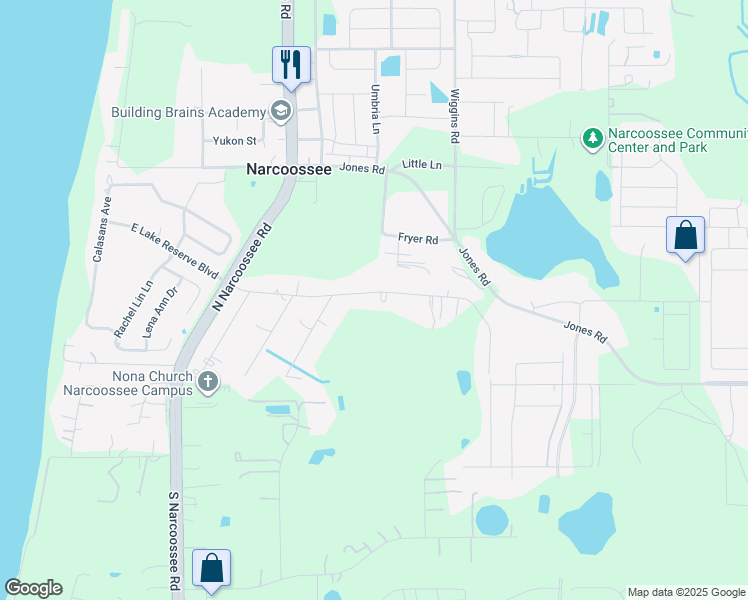 map of restaurants, bars, coffee shops, grocery stores, and more near 5130 Countryside Court in St. Cloud