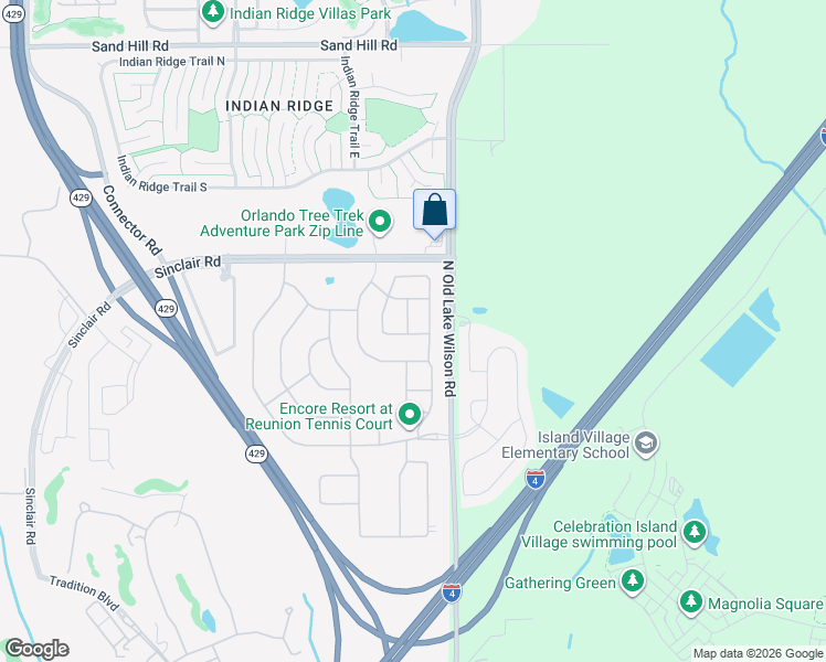 map of restaurants, bars, coffee shops, grocery stores, and more near 761 Lasso Drive in Kissimmee