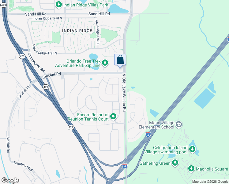 map of restaurants, bars, coffee shops, grocery stores, and more near 761 Lasso Drive in Kissimmee