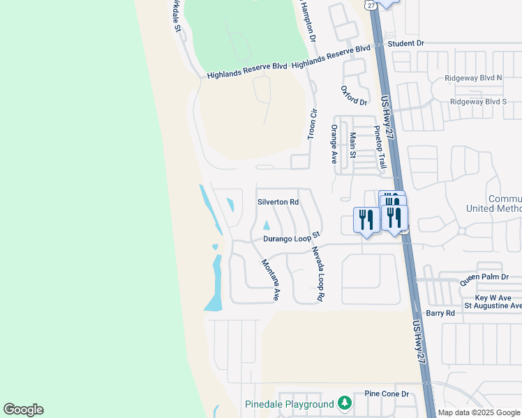 map of restaurants, bars, coffee shops, grocery stores, and more near 330 Silverton Road in Davenport