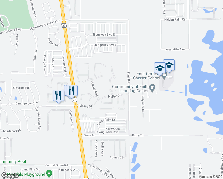 map of restaurants, bars, coffee shops, grocery stores, and more near 616 Ballyshannon Drive in Davenport