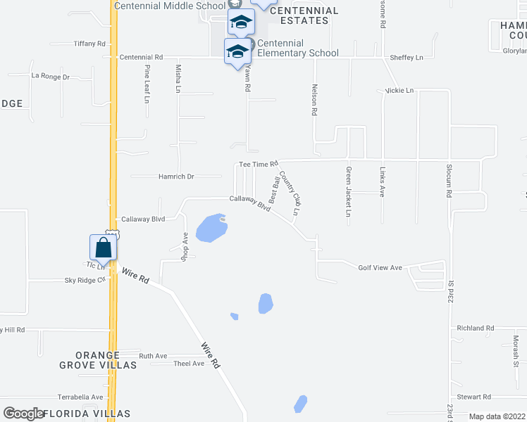 map of restaurants, bars, coffee shops, grocery stores, and more near 9140 Wire Road in Zephyrhills