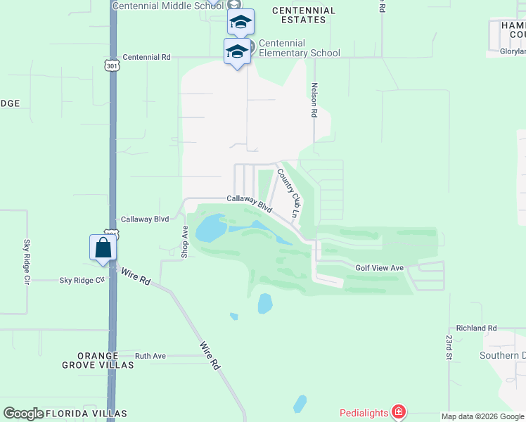 map of restaurants, bars, coffee shops, grocery stores, and more near 9140 Wire Road in Zephyrhills