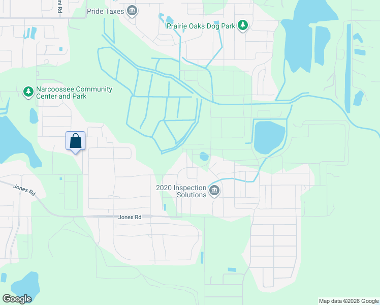 map of restaurants, bars, coffee shops, grocery stores, and more near 5655 Jones Road in St. Cloud