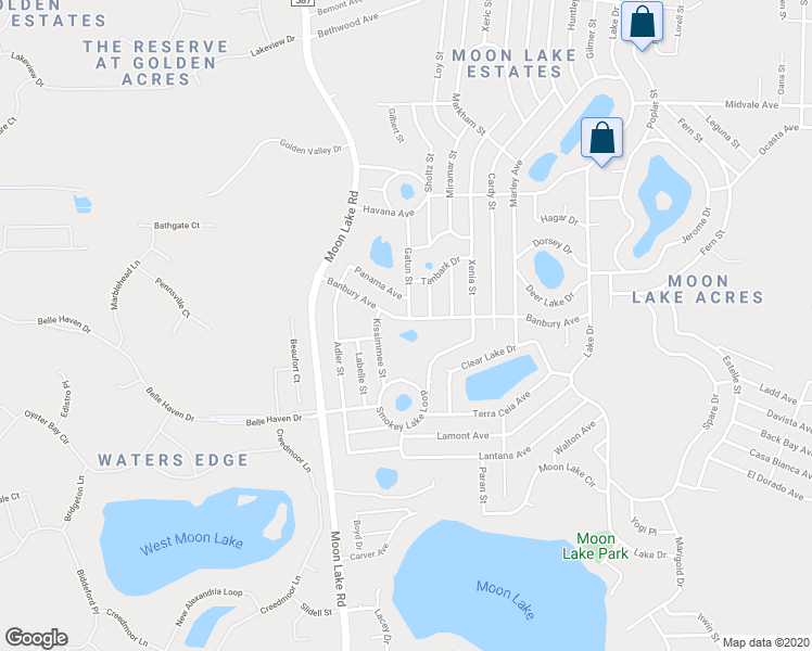 map of restaurants, bars, coffee shops, grocery stores, and more near 12298 Banbury Avenue in New Port Richey