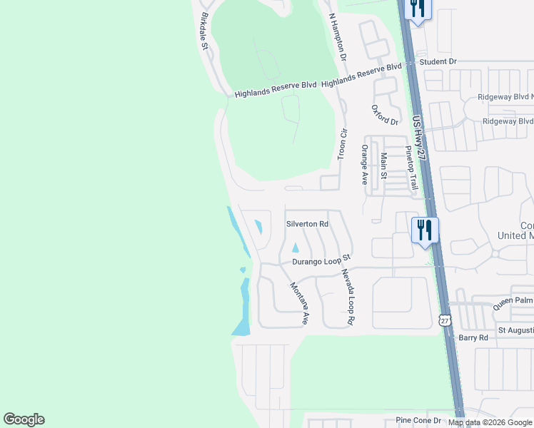 map of restaurants, bars, coffee shops, grocery stores, and more near 245 Greeley Loop in Davenport