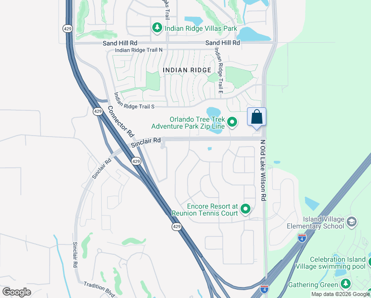 map of restaurants, bars, coffee shops, grocery stores, and more near 7739 Fairfax Drive in Kissimmee