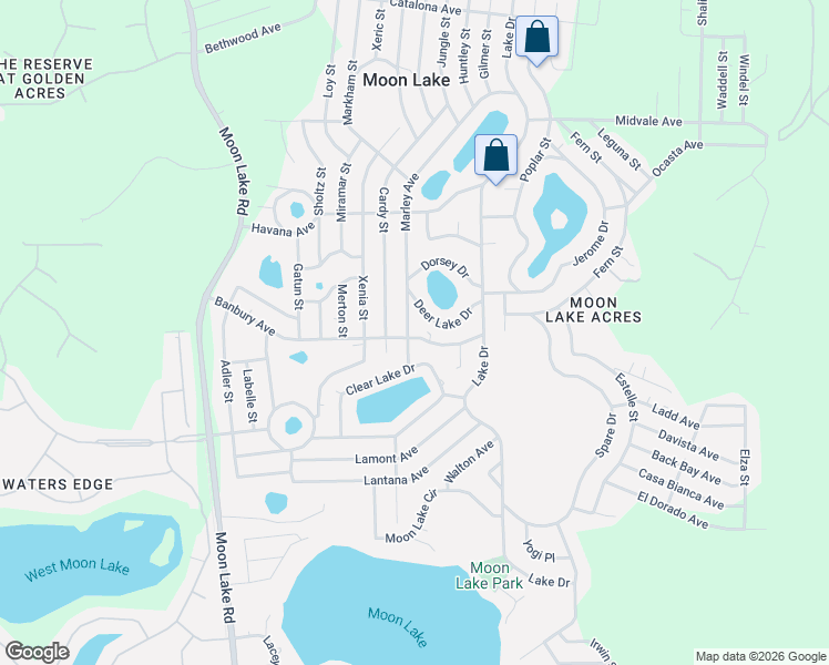 map of restaurants, bars, coffee shops, grocery stores, and more near 12425 Deer Lake Drive in New Port Richey