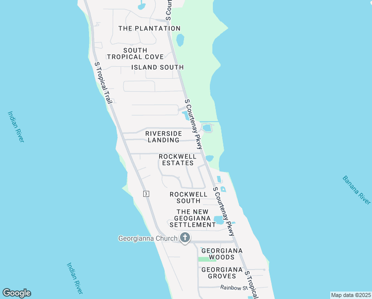 map of restaurants, bars, coffee shops, grocery stores, and more near 1285 Shady Lane in Merritt Island