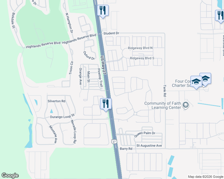 map of restaurants, bars, coffee shops, grocery stores, and more near 502 Bloomingdale Drive in Davenport