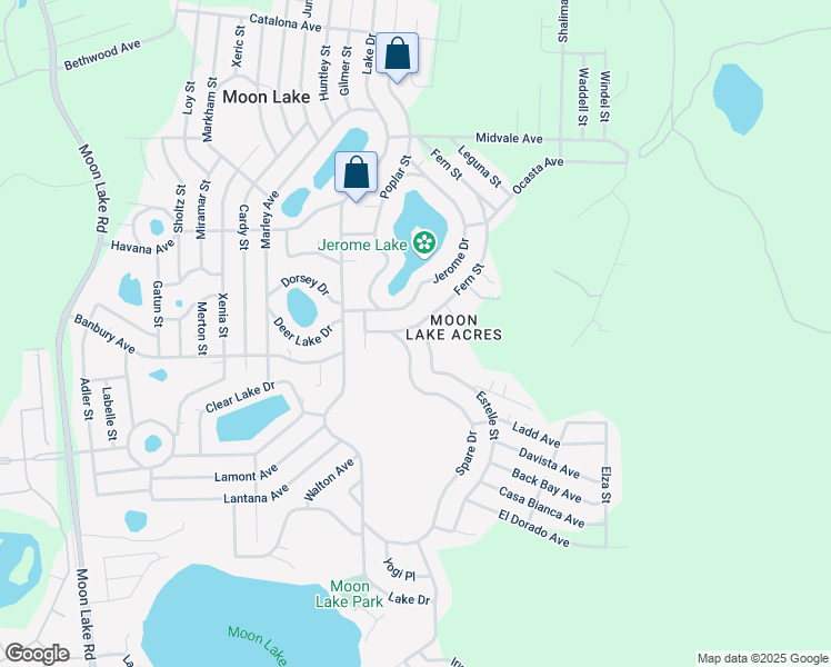 map of restaurants, bars, coffee shops, grocery stores, and more near 9556 Fern Street in New Port Richey