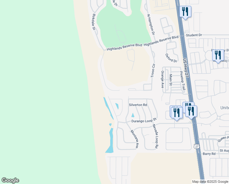 map of restaurants, bars, coffee shops, grocery stores, and more near 213 Prestwick Drive in Davenport