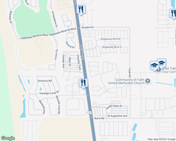 map of restaurants, bars, coffee shops, grocery stores, and more near 502 Bloomingdale Drive in Davenport
