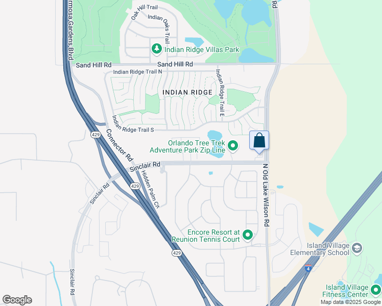 map of restaurants, bars, coffee shops, grocery stores, and more near 7723 Banyan Boulevard in Kissimmee