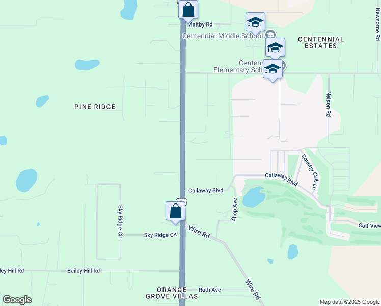 map of restaurants, bars, coffee shops, grocery stores, and more near 9620 U.S. 301 in Dade City