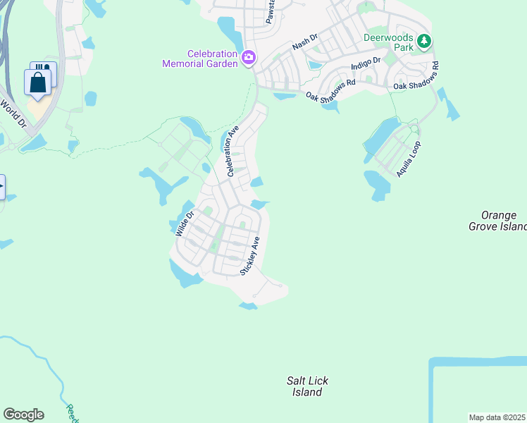 map of restaurants, bars, coffee shops, grocery stores, and more near 1407 Stickley Avenue in Kissimmee