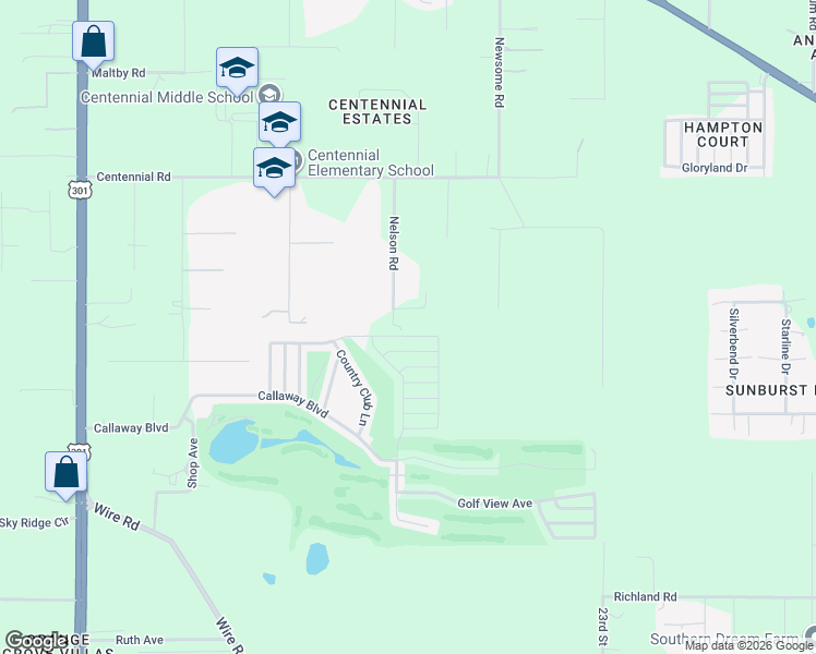 map of restaurants, bars, coffee shops, grocery stores, and more near 9624 Nelson Road in Dade City