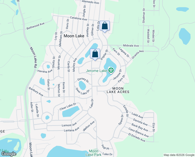 map of restaurants, bars, coffee shops, grocery stores, and more near 9641 Poplar Street in New Port Richey