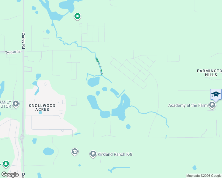map of restaurants, bars, coffee shops, grocery stores, and more near 33415 Kiefer Road in Wesley Chapel