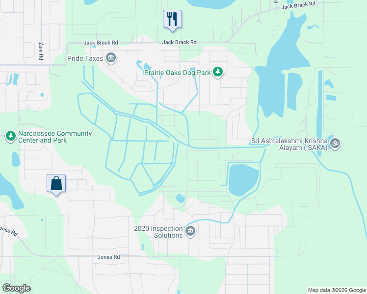 map of restaurants, bars, coffee shops, grocery stores, and more near Unnamed Road in St. Cloud