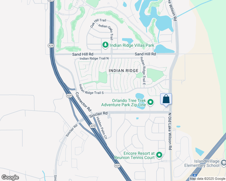 map of restaurants, bars, coffee shops, grocery stores, and more near 1030 Jodi Ridge Court in Kissimmee