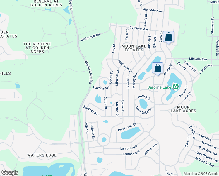 map of restaurants, bars, coffee shops, grocery stores, and more near 9731 Sholtz Street in New Port Richey