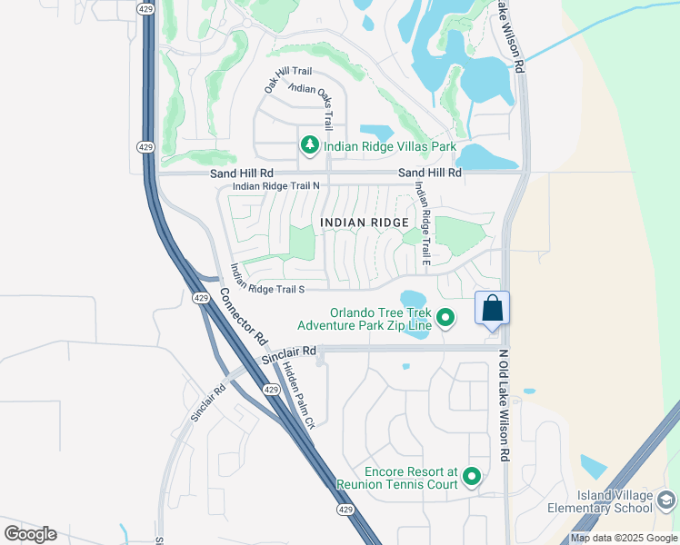 map of restaurants, bars, coffee shops, grocery stores, and more near 1030 Jodi Ridge Court in Kissimmee